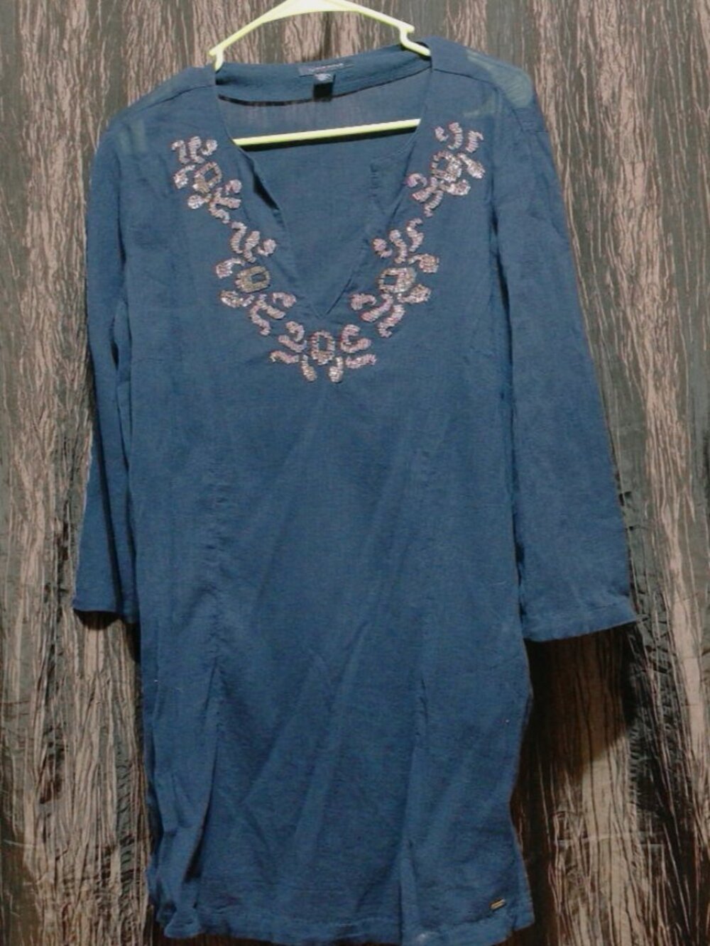 Tommy Hilfiger 3/4 Sleeve Tunic Tops for Women Size L